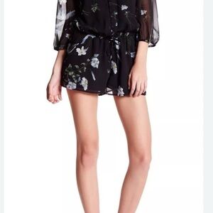 Joie Black Floral Romper